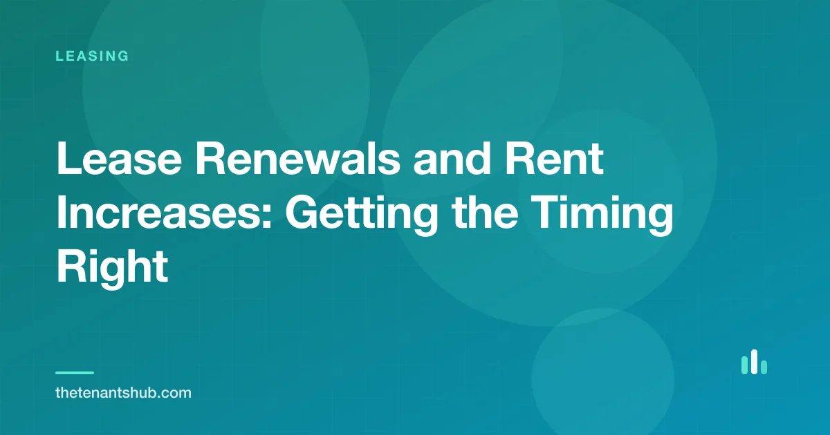 Illustration of a lease renewal decision weighing a rent increase against the cost and risk of tenant turnover